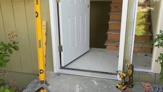 Jeld Wen Front Door Installation  Really crappy products and craftsmanship PART 1 [upl. by Linskey283]