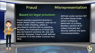 What is Difference Between Fraud amp Misrepresentation [upl. by Ulund642]