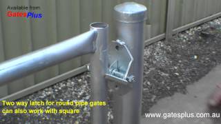 Gate Latch 2 way for round pipe and square [upl. by Werner]