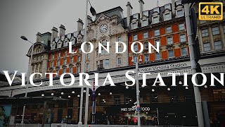 London Victoria Station Walk Through England 4K [upl. by Aushoj]