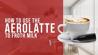 How To Use the AeroLatte To Froth Milk [upl. by Jourdain]