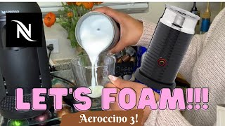 How To Foam Milk With Aeroccino 3 Make Coffee With Foam Tips amp Tricks  Easy Foamed Latte Recipe [upl. by Evin]